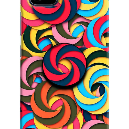 Spiral Pattern Realme C20 Pop Case by Casekaro