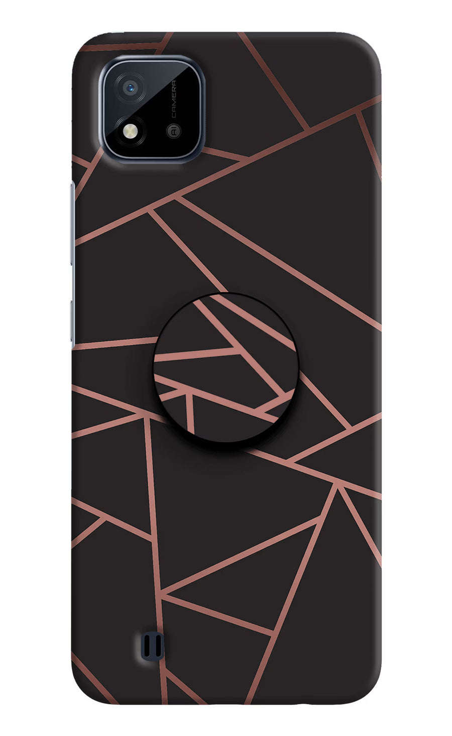 Geometric Pattern Realme C20 Pop Case, Hard case