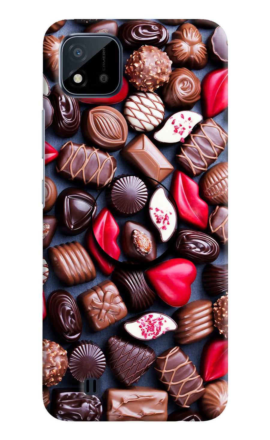 Chocolates Realme C20 Pop Case, Hard case