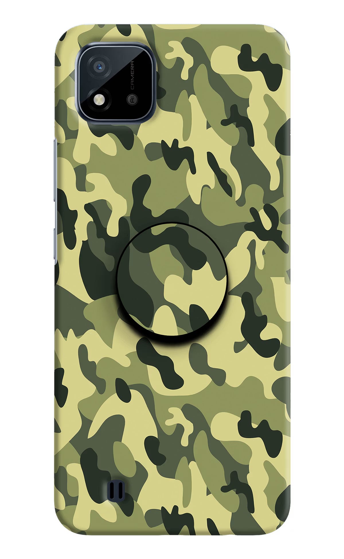 Camouflage Realme C20 Pop Case by Casekaro