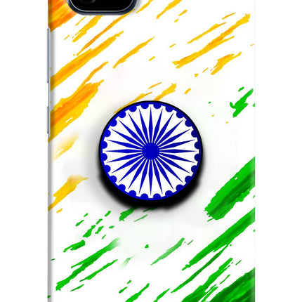 Indian Flag Ashoka Chakra Realme C20 Pop Case by Casekaro