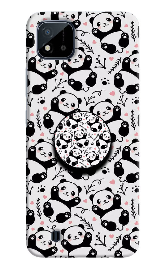 Cute Panda Realme C20 Pop Case by Casekaro