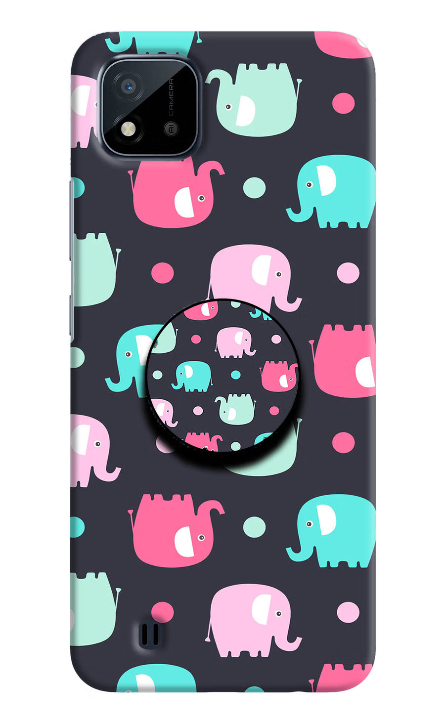 Baby Elephants Realme C20 Pop Case, Hard case