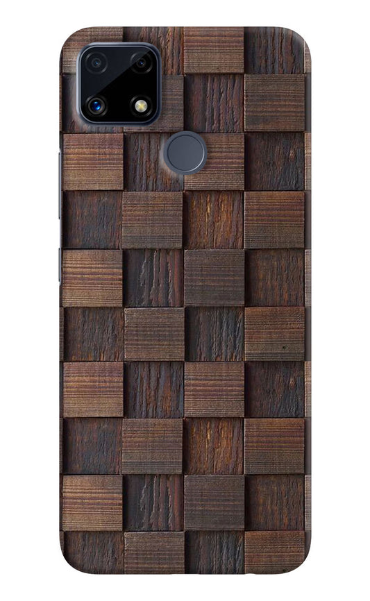 Wooden Cube Design Realme C25/C25s Hard Case Back Cover by Casekaro