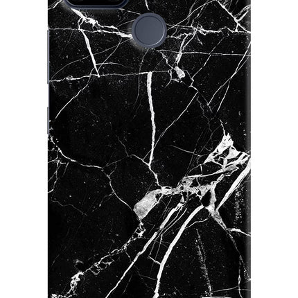 Black Marble Pattern Realme C25/C25s Hard Case Back Cover by Casekaro