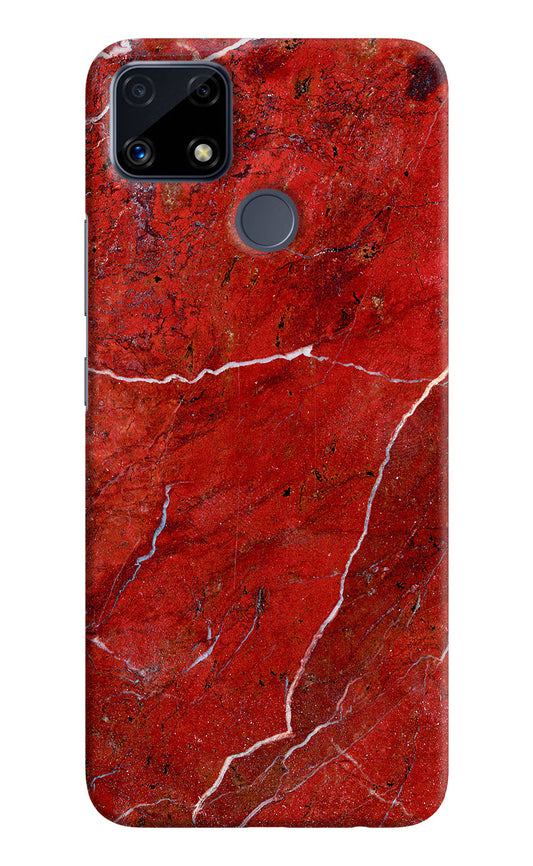 Red Marble Design Realme C25/C25s Hard Case Back Cover by Casekaro