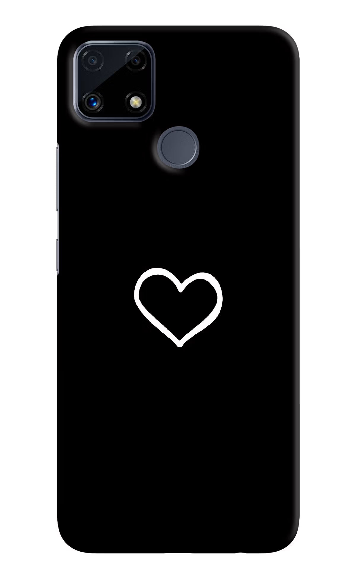Heart Realme C25/C25s Hard Case Back Cover by Casekaro