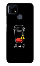 Coffee Realme C25/C25s Hard Case Back Cover by Casekaro