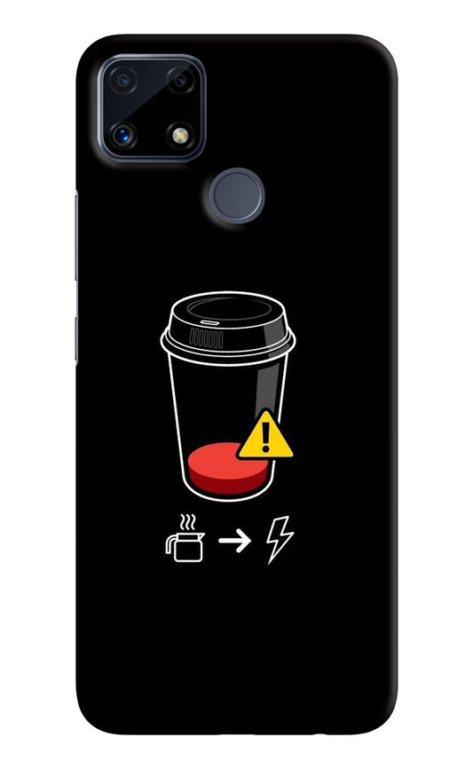 Coffee Realme C25/C25s Hard Case Back Cover by Casekaro
