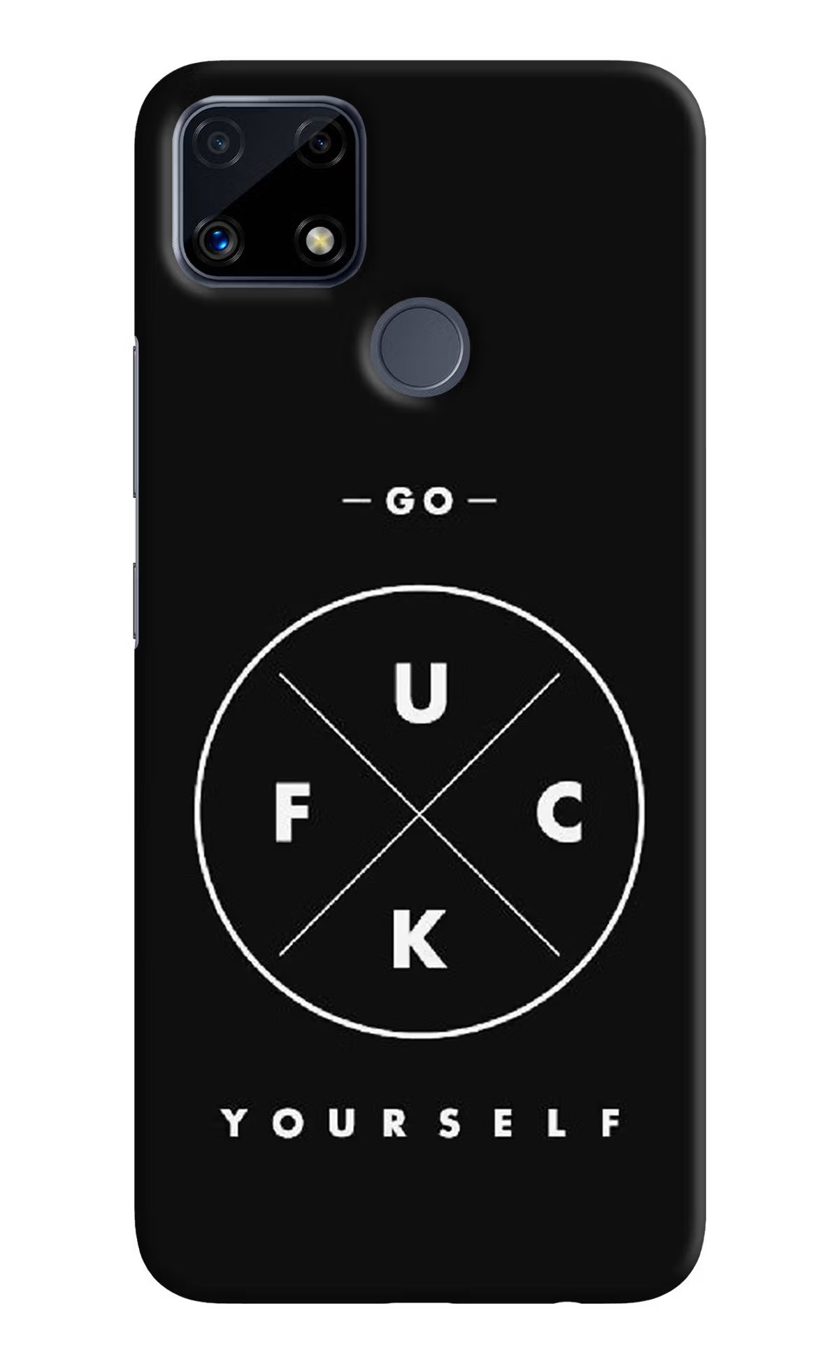 Go Fuck Yourself Realme C25/C25s Hard Case Back Cover by Casekaro