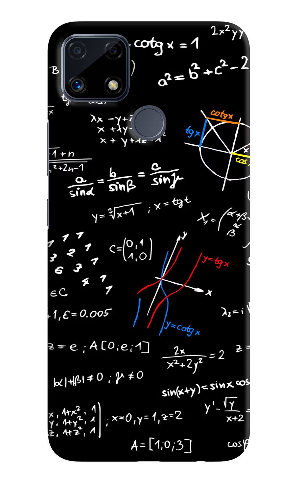 Mathematics Formula Realme C25/C25s Hard Case Back Cover by Casekaro