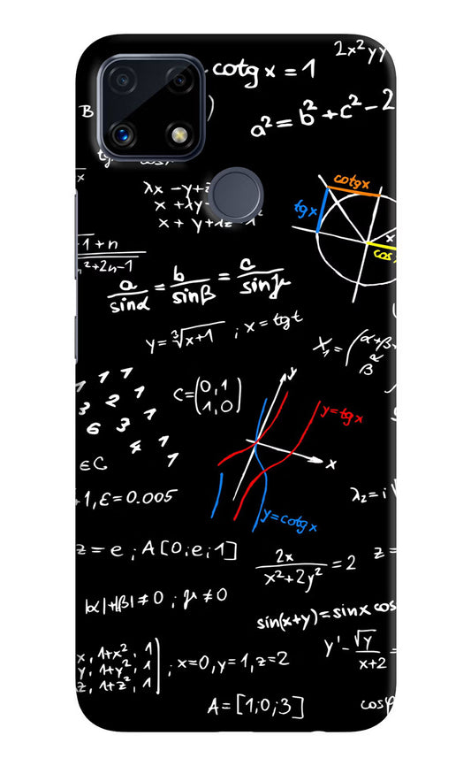 Mathematics Formula Realme C25/C25s Hard Case Back Cover by Casekaro