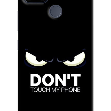 Don'T Touch My Phone Realme C25/C25s Hard Case Back Cover by Casekaro