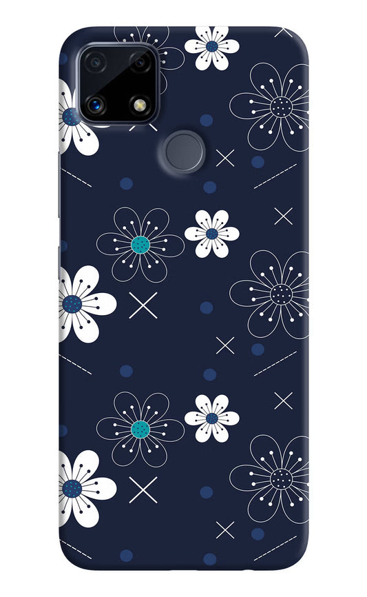 Flowers Realme C25/C25s Hard Case Back Cover by Casekaro