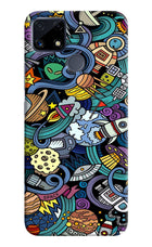 Space Abstract Realme C25/C25s Hard Case Back Cover by Casekaro