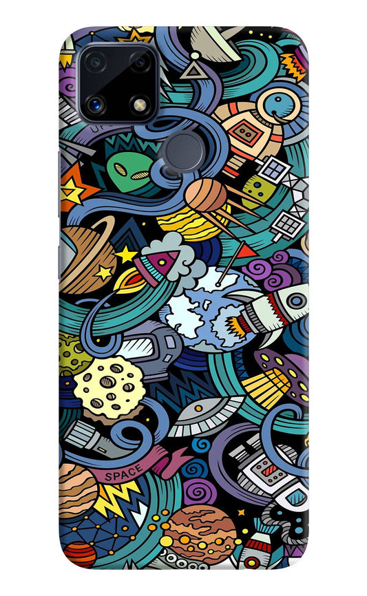 Space Abstract Realme C25/C25s Hard Case Back Cover by Casekaro