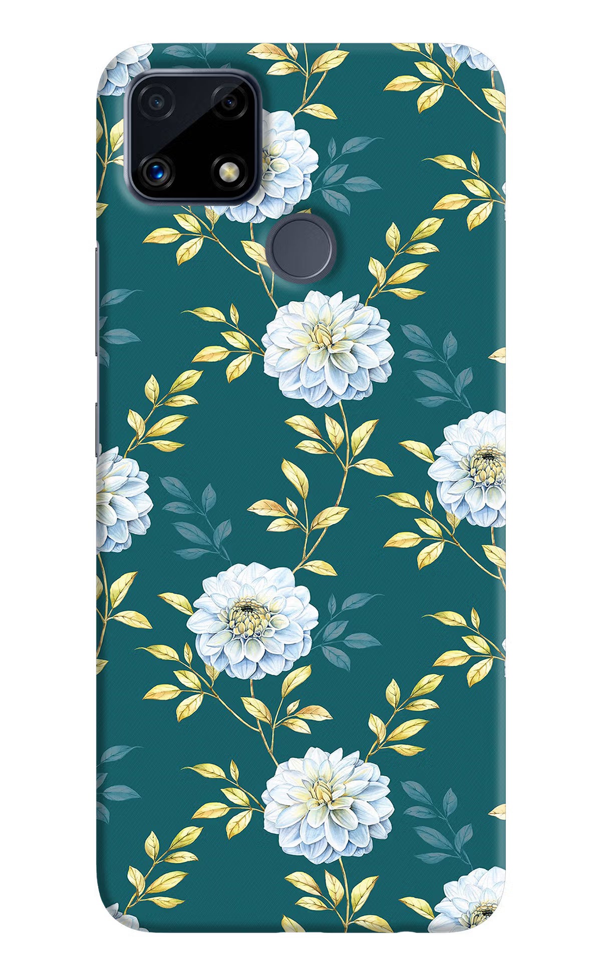 Flowers Realme C25/C25s Hard Case Back Cover by Casekaro