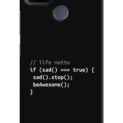 Life Motto Code Realme C25/C25s Hard Case Back Cover by Casekaro