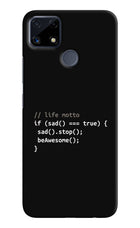 Life Motto Code Realme C25/C25s Hard Case Back Cover by Casekaro