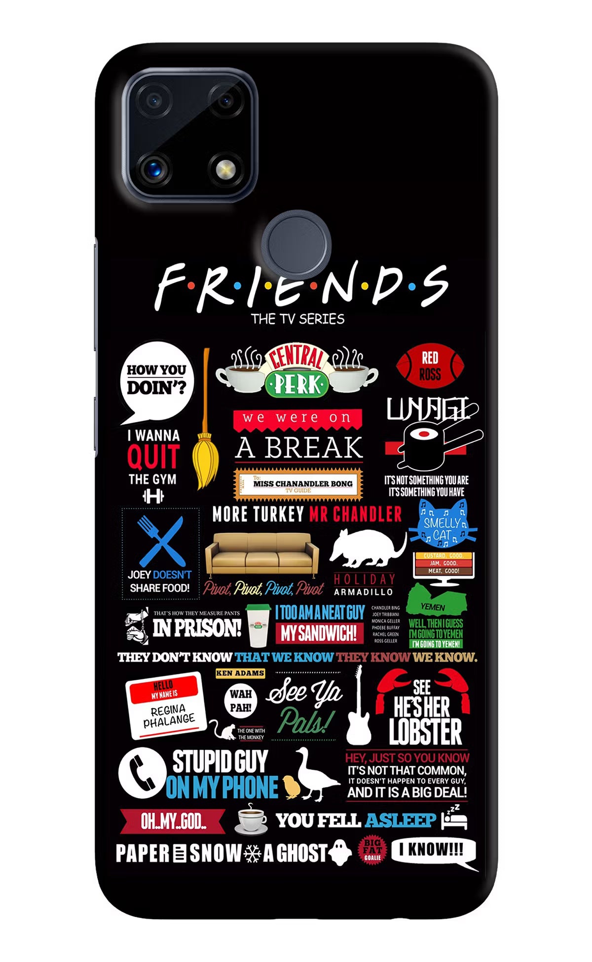 FRIENDS Realme C25/C25s Hard Case Back Cover by Casekaro