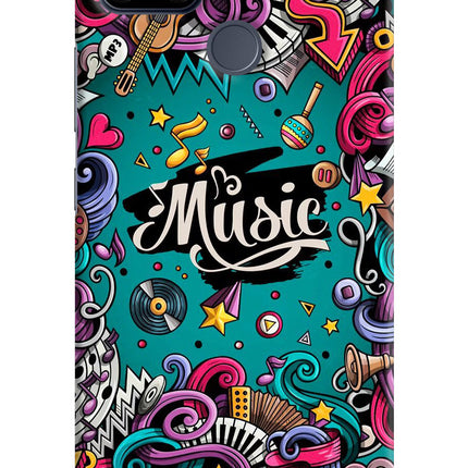 Music Graffiti Realme C25/C25s Hard Case Back Cover by Casekaro