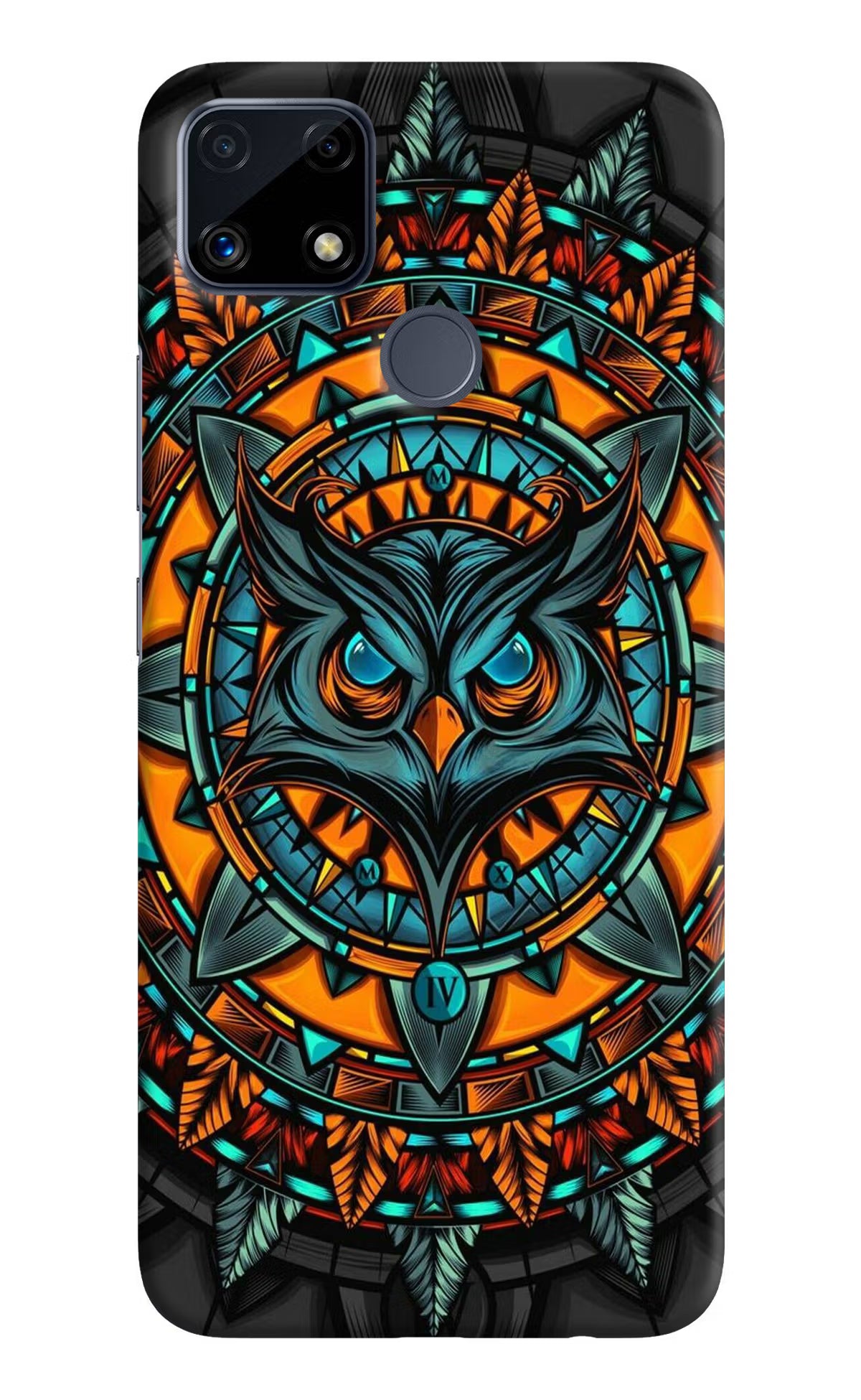Angry Owl Art Realme C25/C25s Hard Case Back Cover by Casekaro
