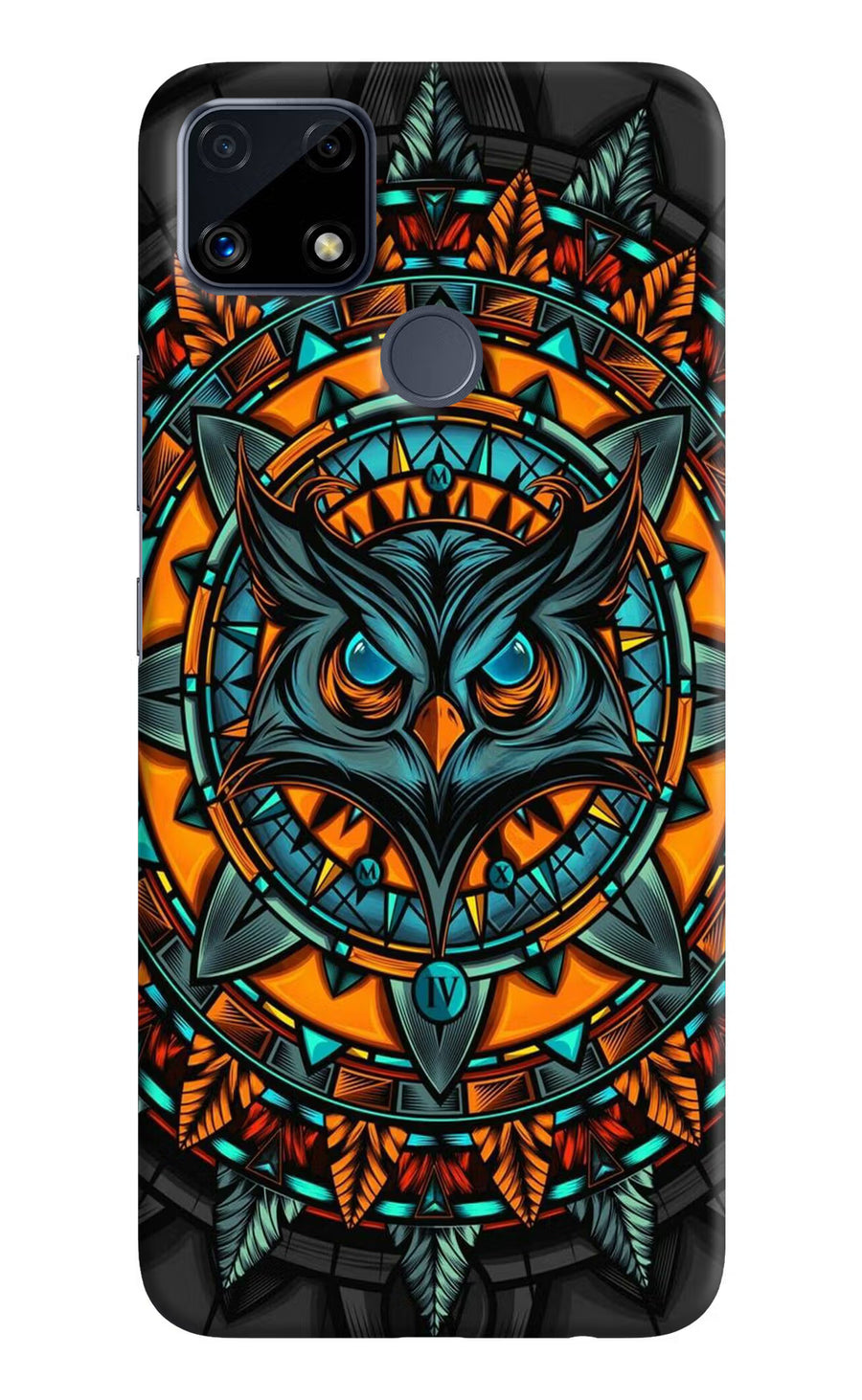 Angry Owl Art Realme C25/C25s Back Cover, Hard case