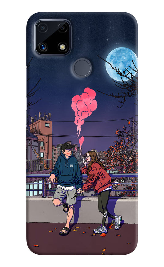 Chilling Couple Realme C25/C25s Hard Case Back Cover by Casekaro