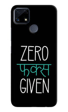 Zero Fucks Given Realme C25/C25s Hard Case Back Cover by Casekaro