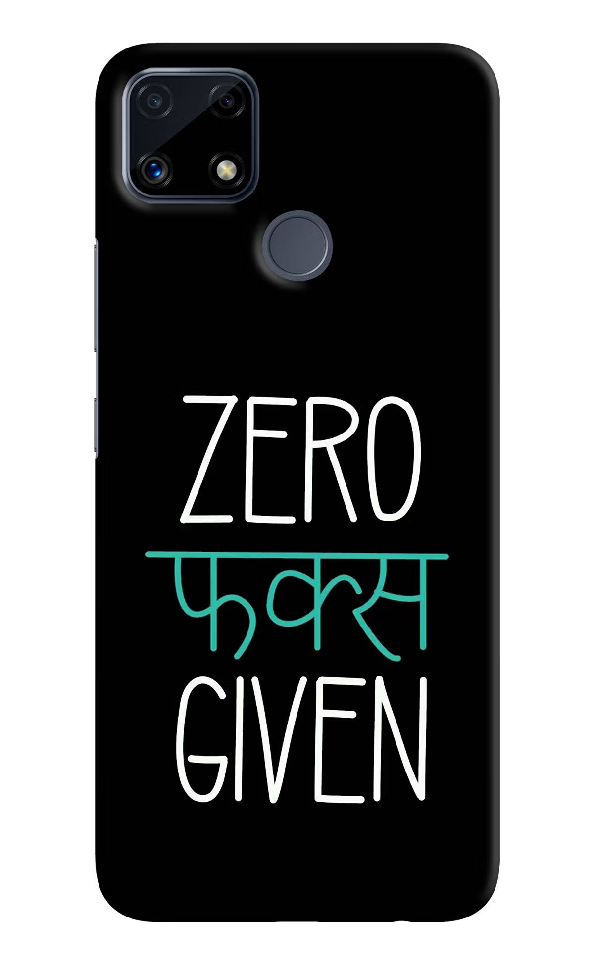 Zero Fucks Given Realme C25/C25s Hard Case Back Cover by Casekaro