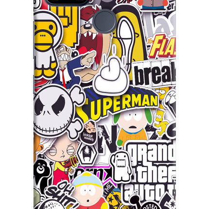 Sticker Bomb Realme C25/C25s Hard Case Back Cover by Casekaro