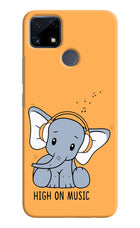High On Music Realme C25/C25s Hard Case Back Cover by Casekaro