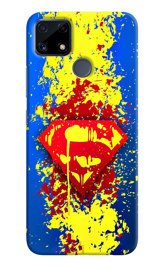 Superman logo Realme C25/C25s Hard Case Back Cover by Casekaro