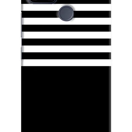 Black and White Print Realme C25/C25s Hard Case Back Cover by Casekaro