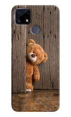 Teddy Wooden Realme C25/C25s Hard Case Back Cover by Casekaro