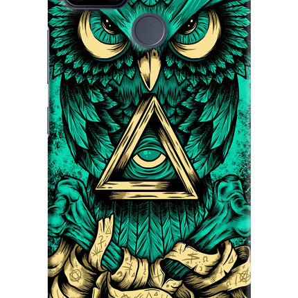 Green Owl Realme C25/C25s Hard Case Back Cover by Casekaro