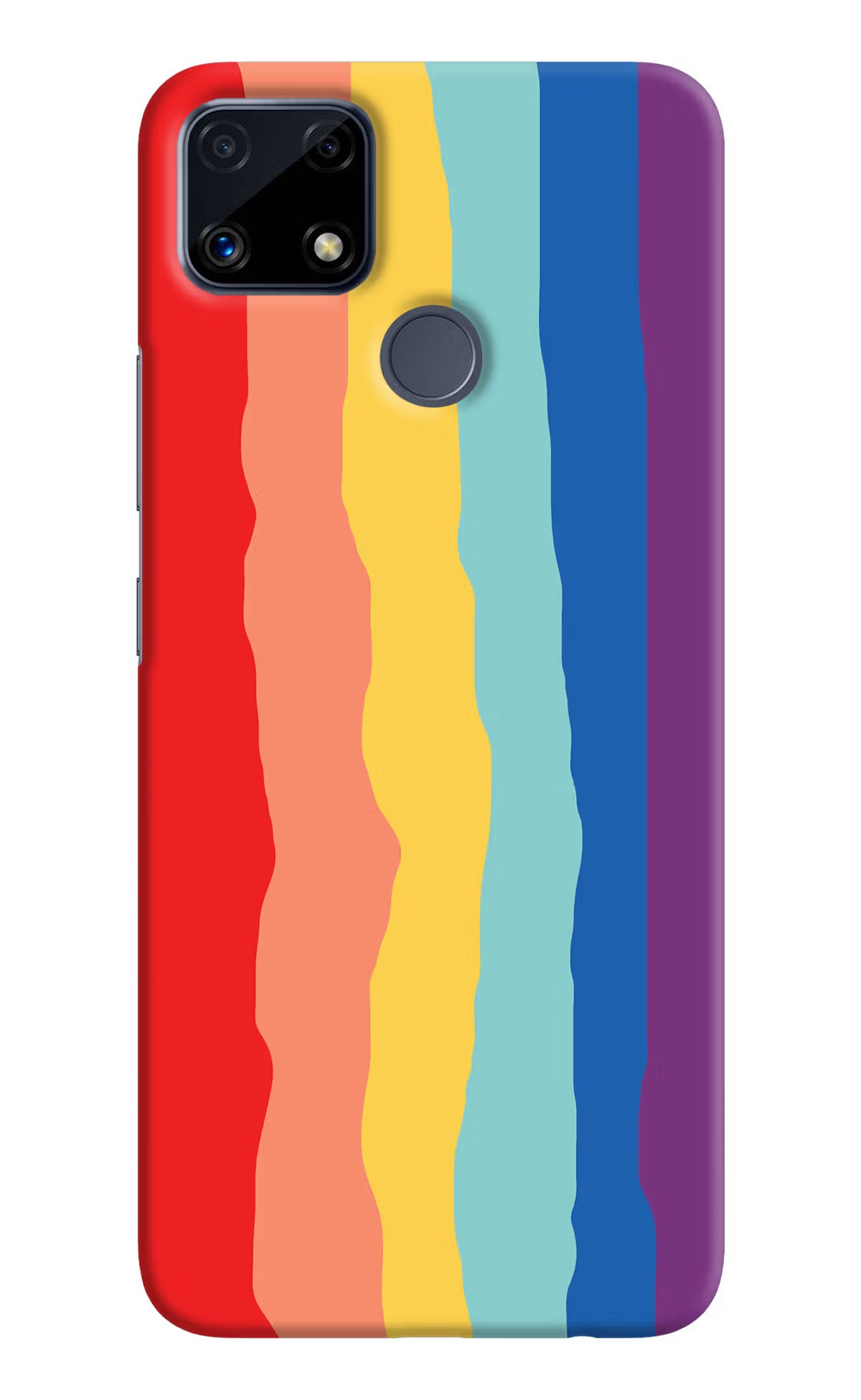 Rainbow Realme C25/C25s Hard Case Back Cover by Casekaro