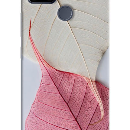 White Pink Leaf Realme C25/C25s Hard Case Back Cover by Casekaro