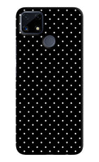 White Dots Realme C25/C25s Hard Case Back Cover by Casekaro