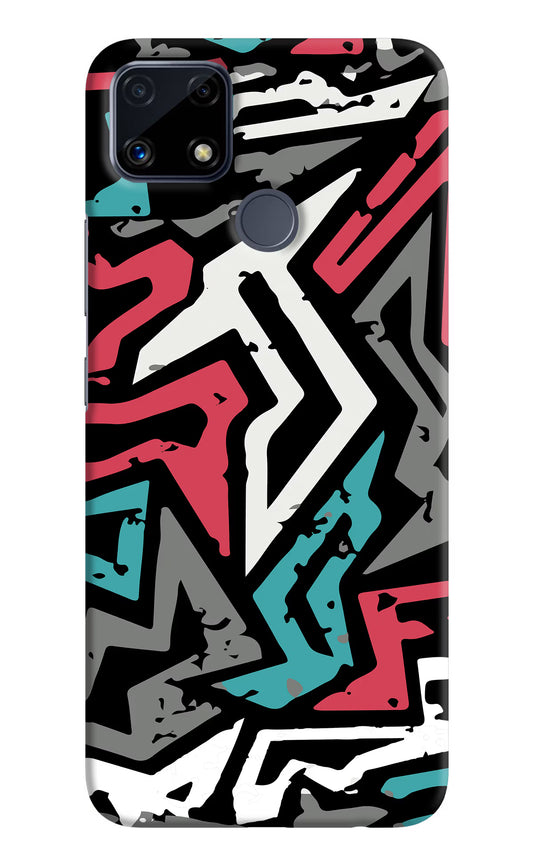 Geometric Graffiti Realme C25/C25s Hard Case Back Cover by Casekaro