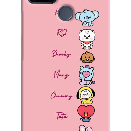 BTS names Realme C25/C25s Hard Case Back Cover by Casekaro