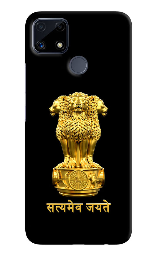 Satyamev Jayate Golden Realme C25/C25s Hard Case Back Cover by Casekaro