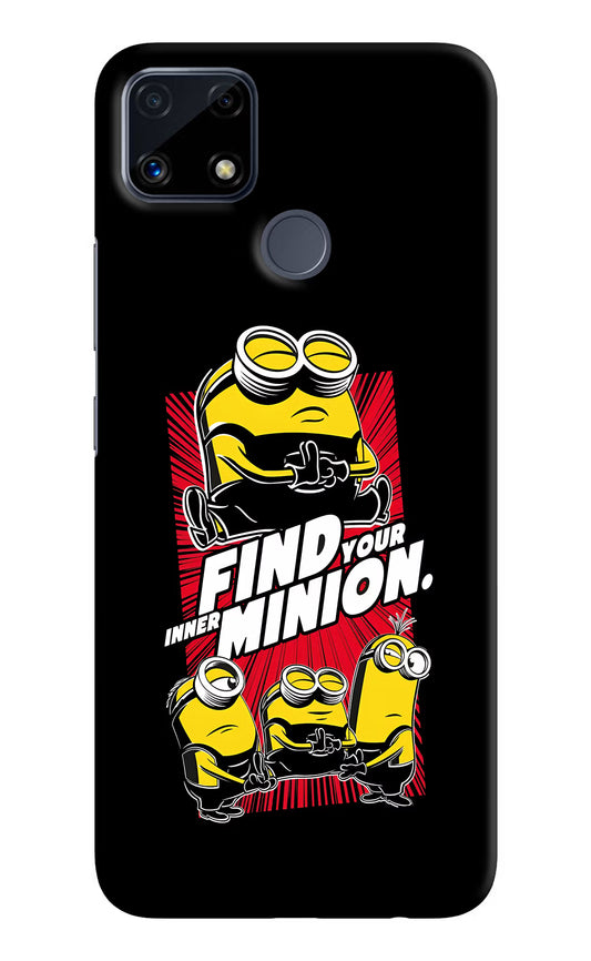 Find your inner Minion Realme C25/C25s Hard Case Back Cover by Casekaro