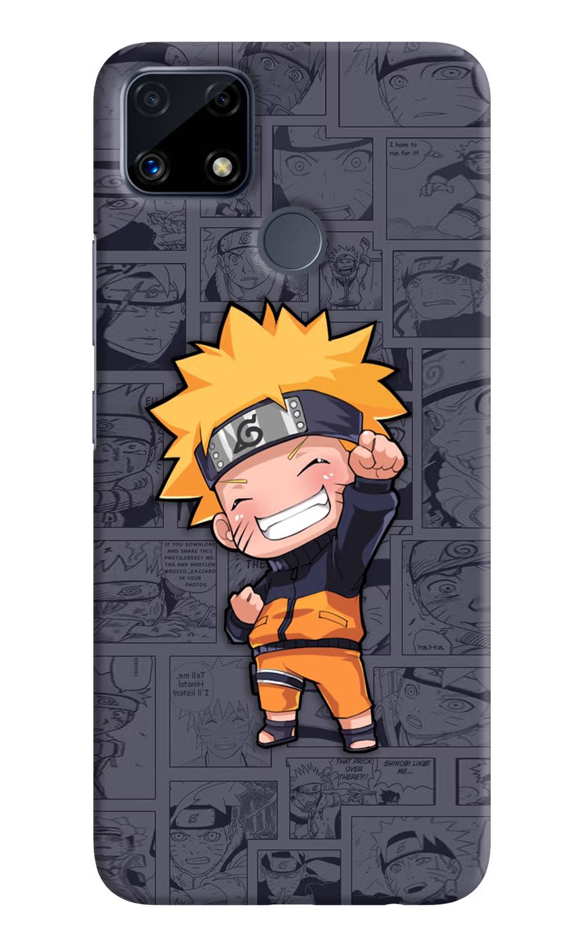 Chota Naruto Realme C25/C25s Hard Case Back Cover by Casekaro