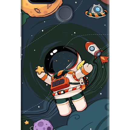 Cartoon Astronaut Realme C25/C25s Hard Case Back Cover by Casekaro
