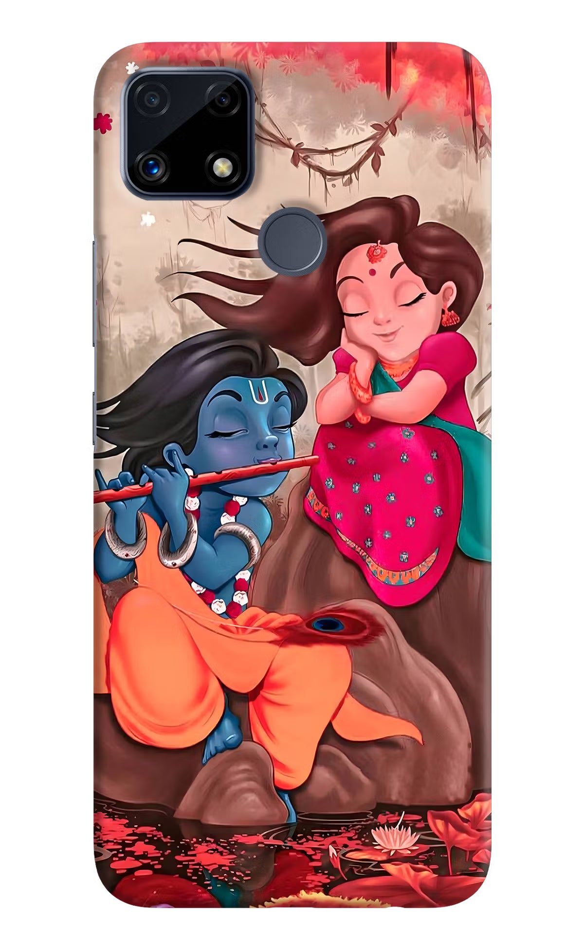 Radhe Krishna Realme C25/C25s Hard Case Back Cover by Casekaro