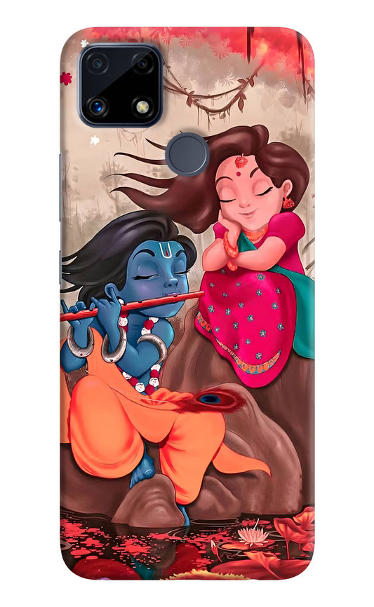 Radhe Krishna Realme C25/C25s Hard Case Back Cover by Casekaro