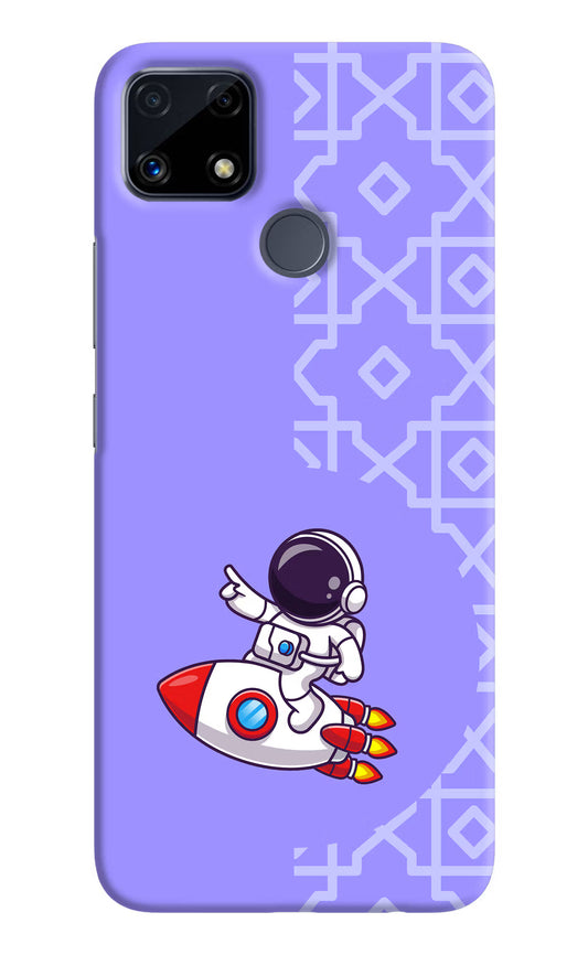 Cute Astronaut Realme C25/C25s Hard Case Back Cover by Casekaro