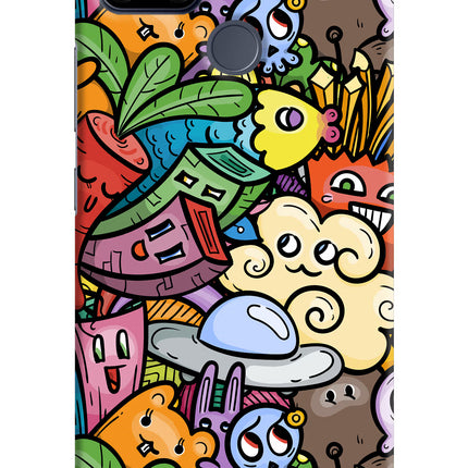 Veggie Doodle Realme C25/C25s Hard Case Back Cover by Casekaro