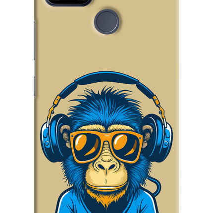Monkey Headphone Realme C25/C25s Hard Case Back Cover by Casekaro
